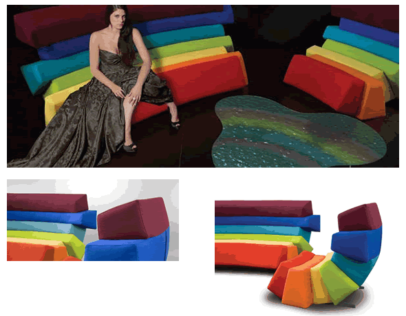 Iris’ Rainbow Inspired Furniture by DIZAJNO