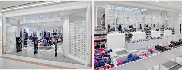 Per la realizzazione del nuovo concept store Piazza Italia si affida a Grottini Retail Environments 