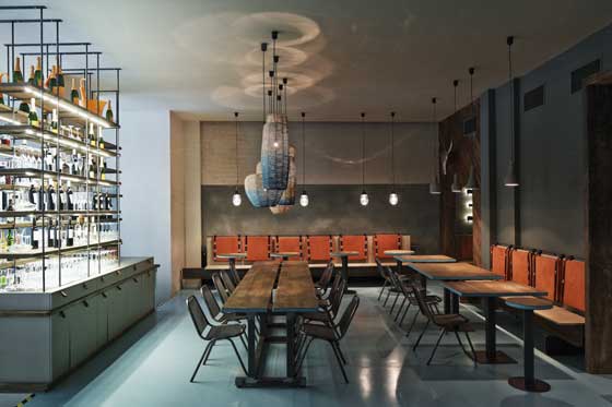 Studio Formafatal designed the Gran Fierro Restaurant in Praga
