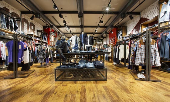 Lee Cooper new store format in Turkey developed by CBTE Architecture